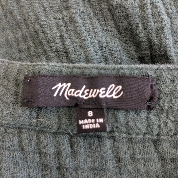 Madewell light spun front button midi dress - Picture 3 of 3